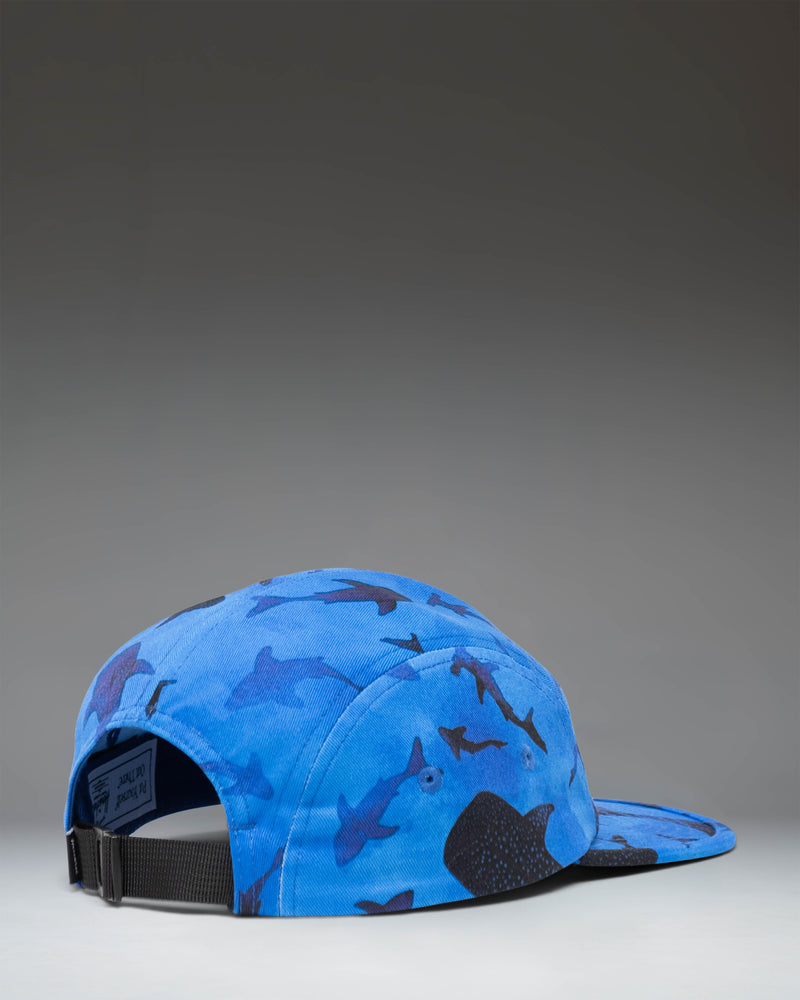 Herschel Supply Co Glendale Kids Cap in Sharks pattern, alternate view.