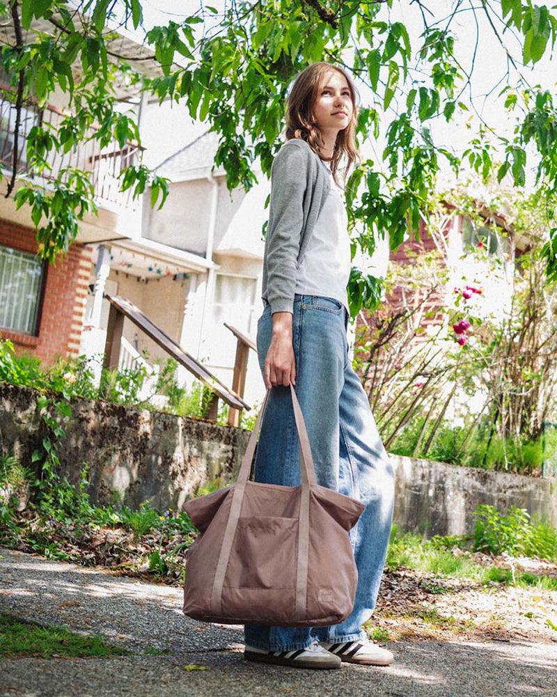 Herschel Supply Co. Portland Packable Tote in Ash Rose Tonal shown from the front against a neutral background.