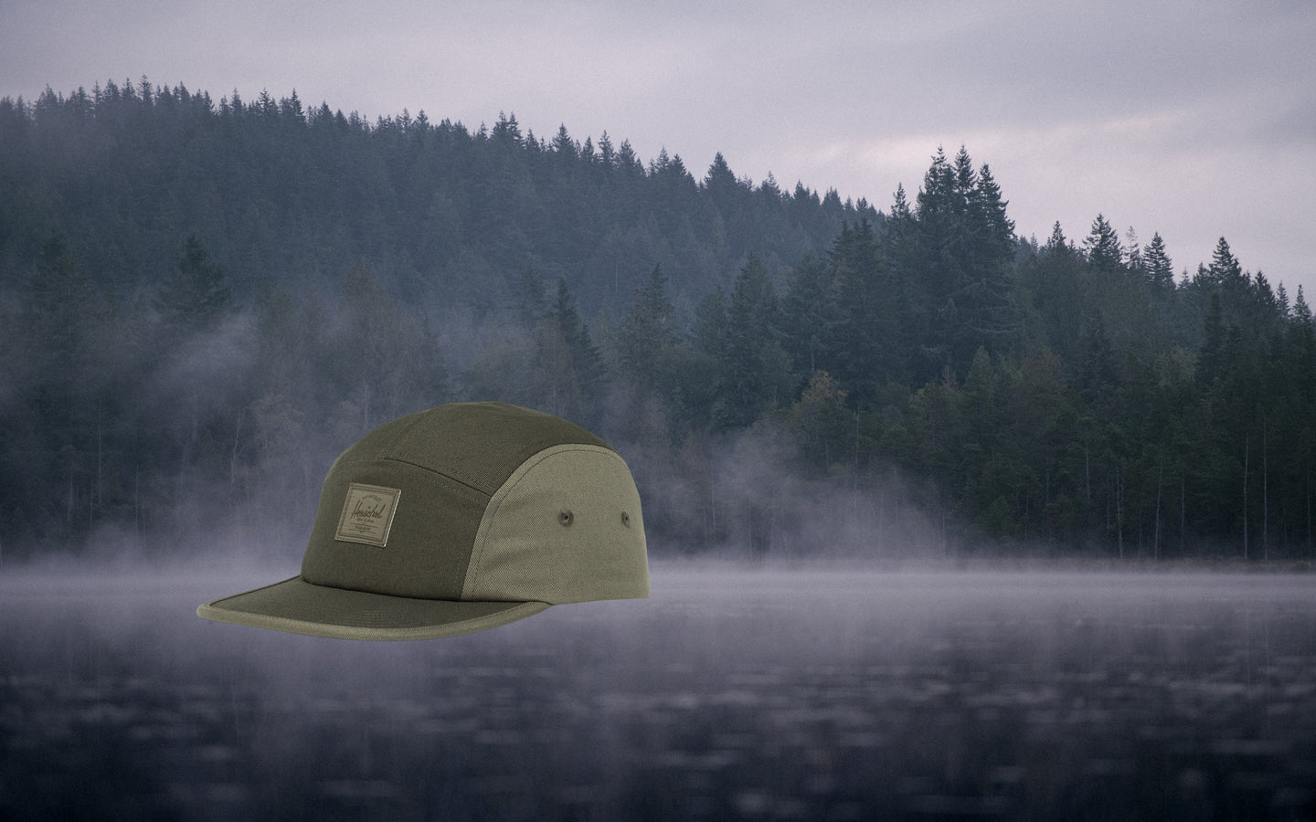 Herschel Supply Co. Glendale Cap in Deep Depths and Dusty Olive.