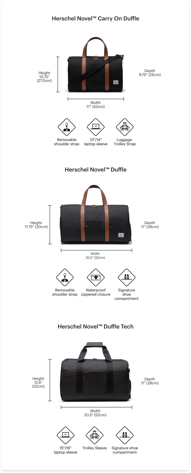 Herschel duffle cheap bag strap replacement