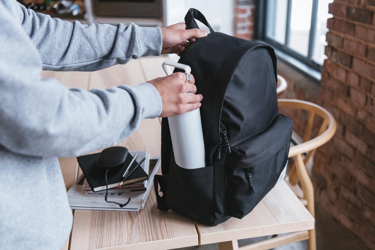Dual side pockets keep water bottles and other essentials easily accessible