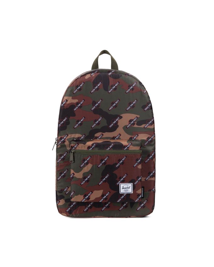 herschel packable daypack camo