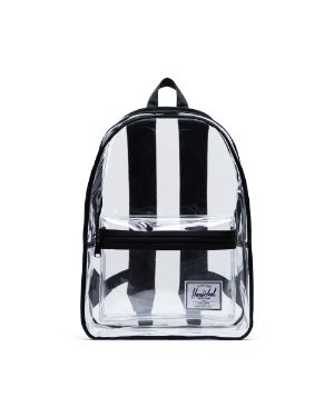 clear black backpack