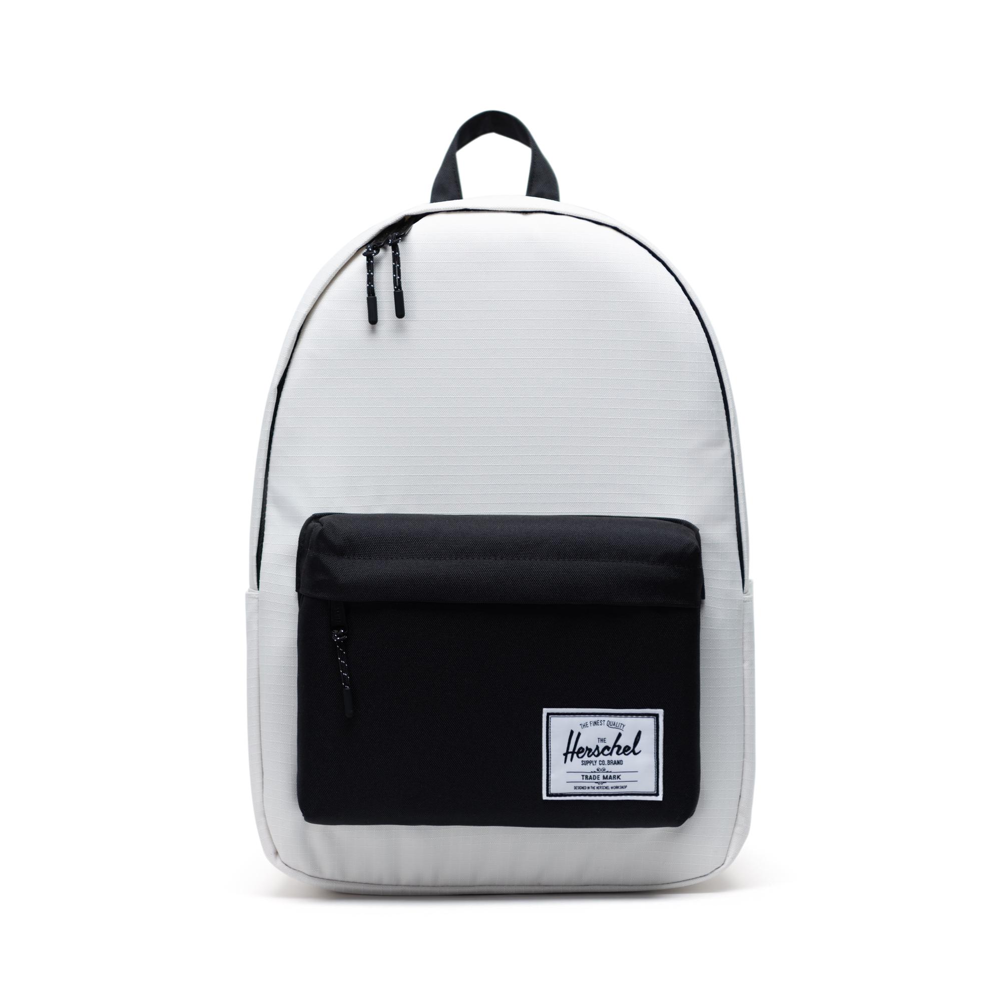 TLMY Fashion Wild Bag White Striped Casual Canvas Backpack Backpack Color : Black