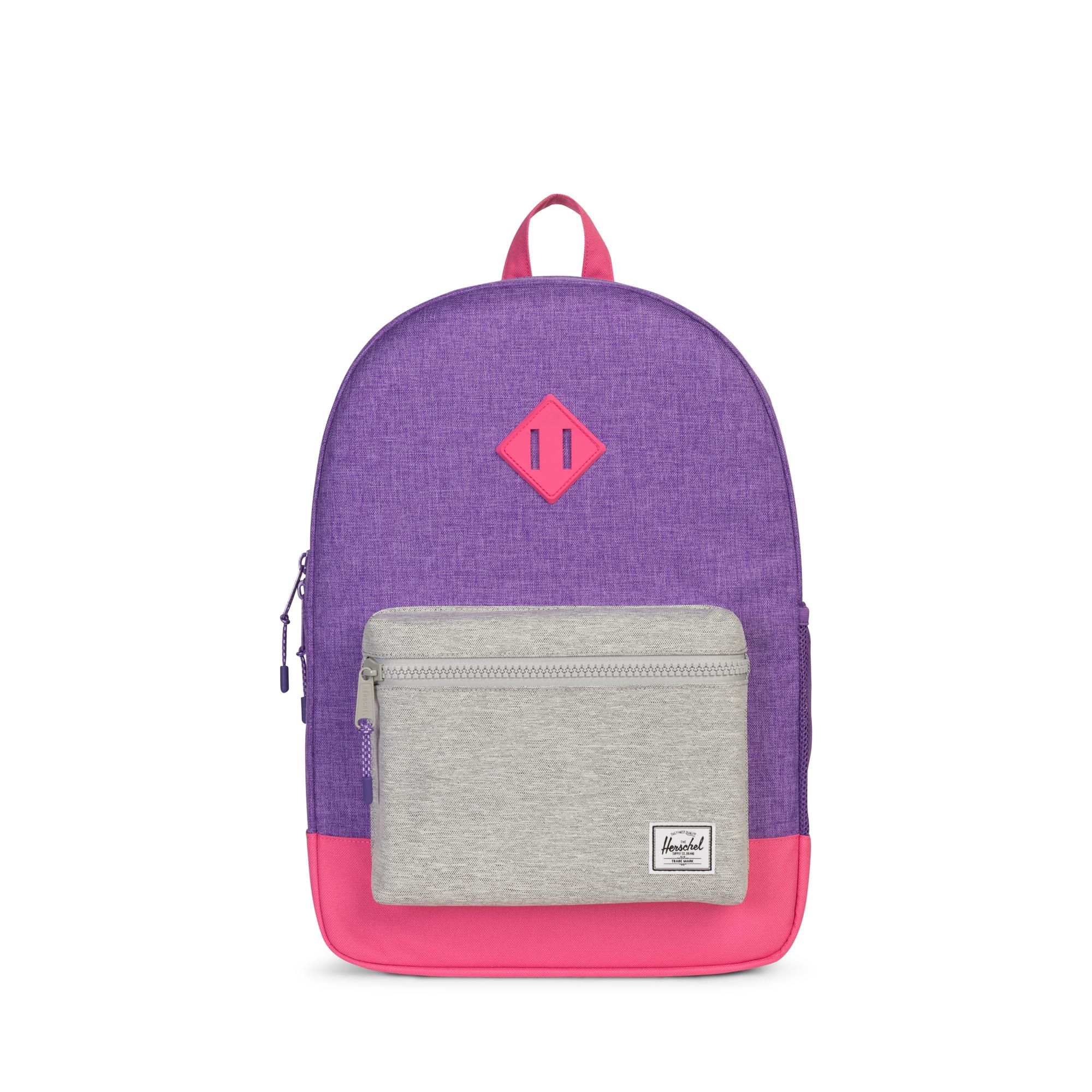 purple herschel backpack