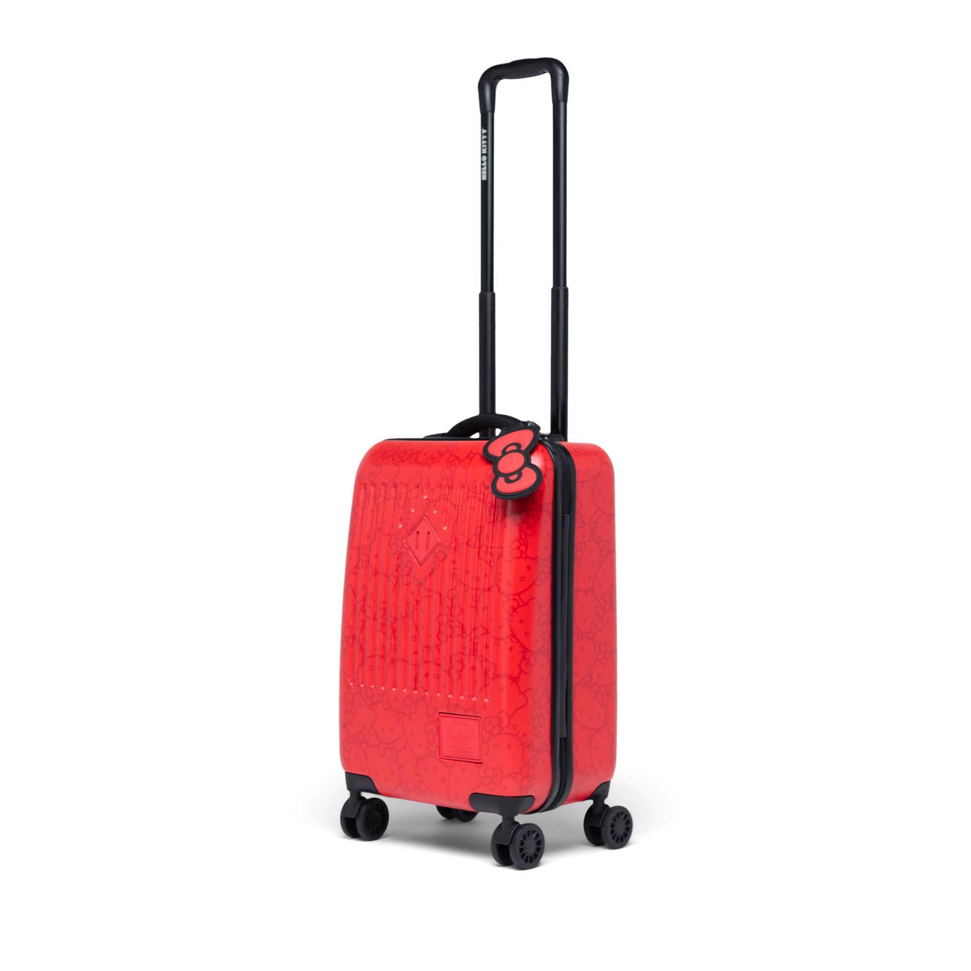 luggage with inset wheels