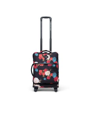 black floral suitcase