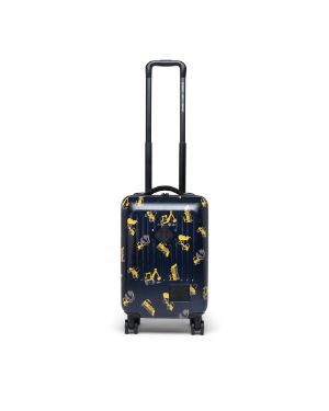 black floral suitcase