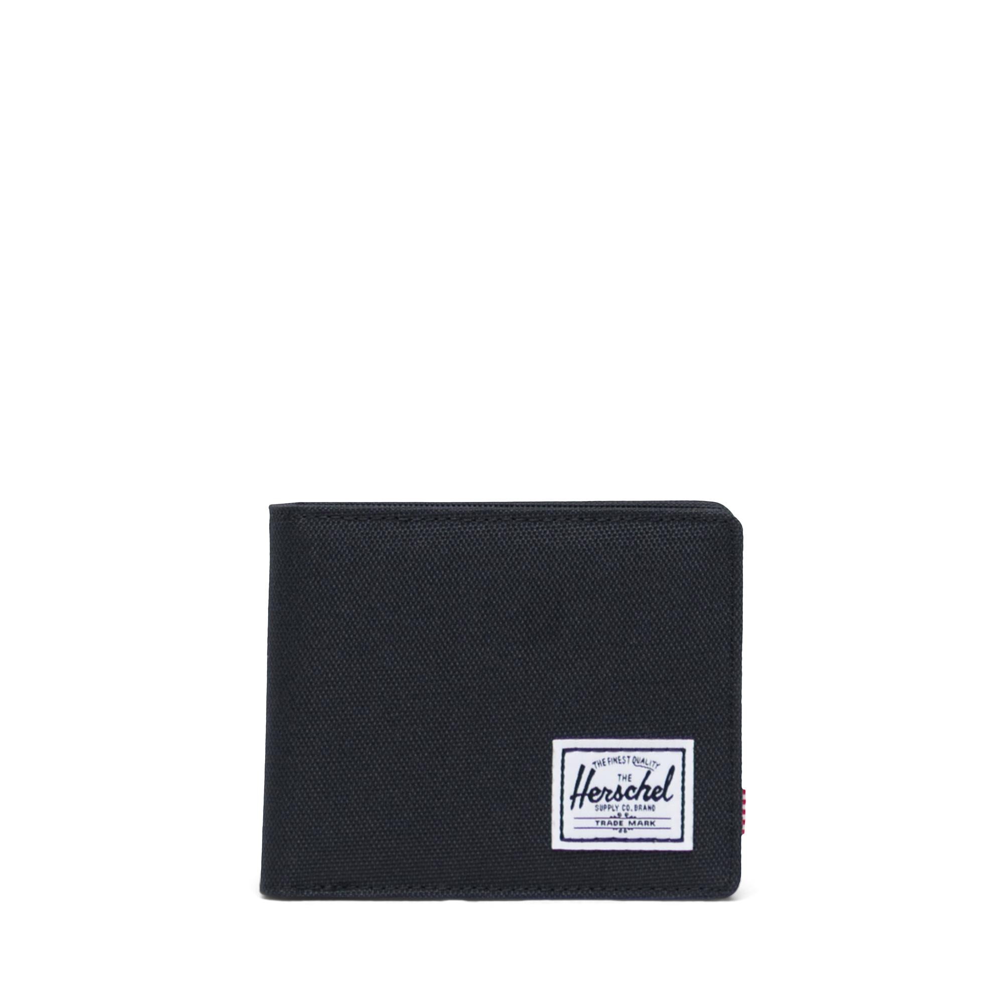 Herschel Roy Wallet RFID Bifold Black with Coin Pocket 