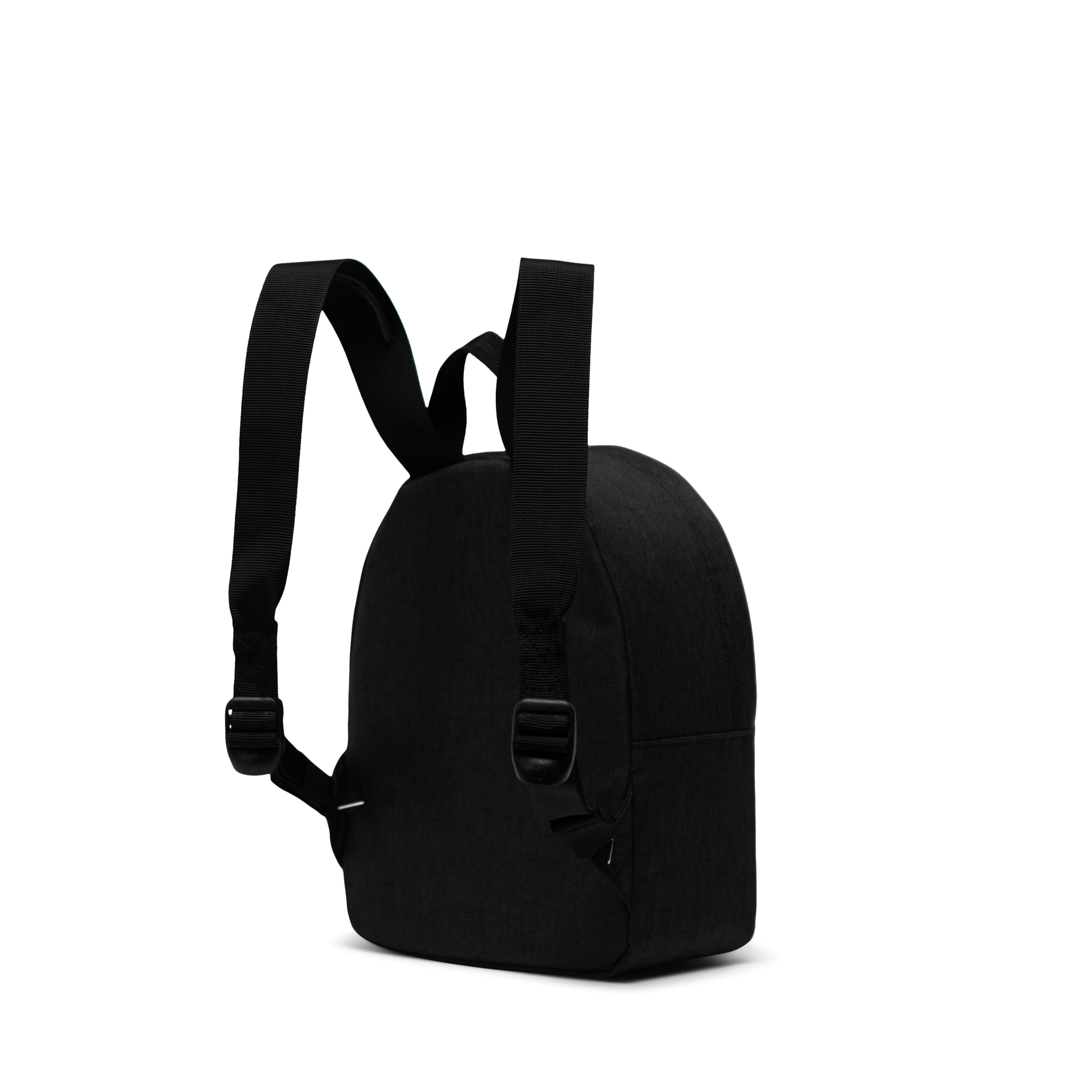 Plain black mini outlet backpack