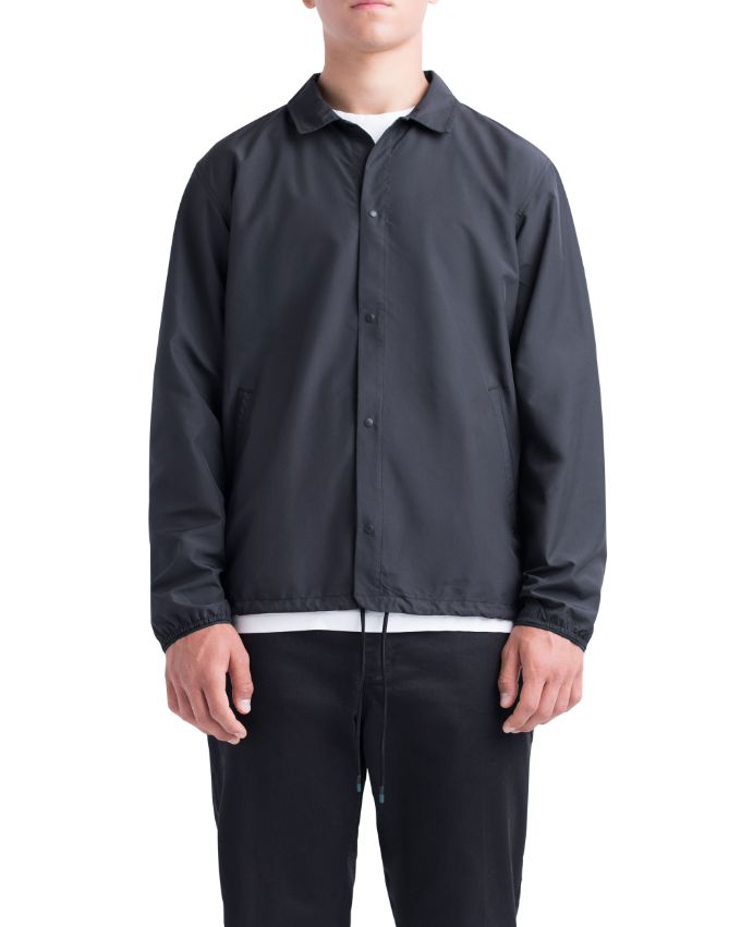 rains coach jacket black