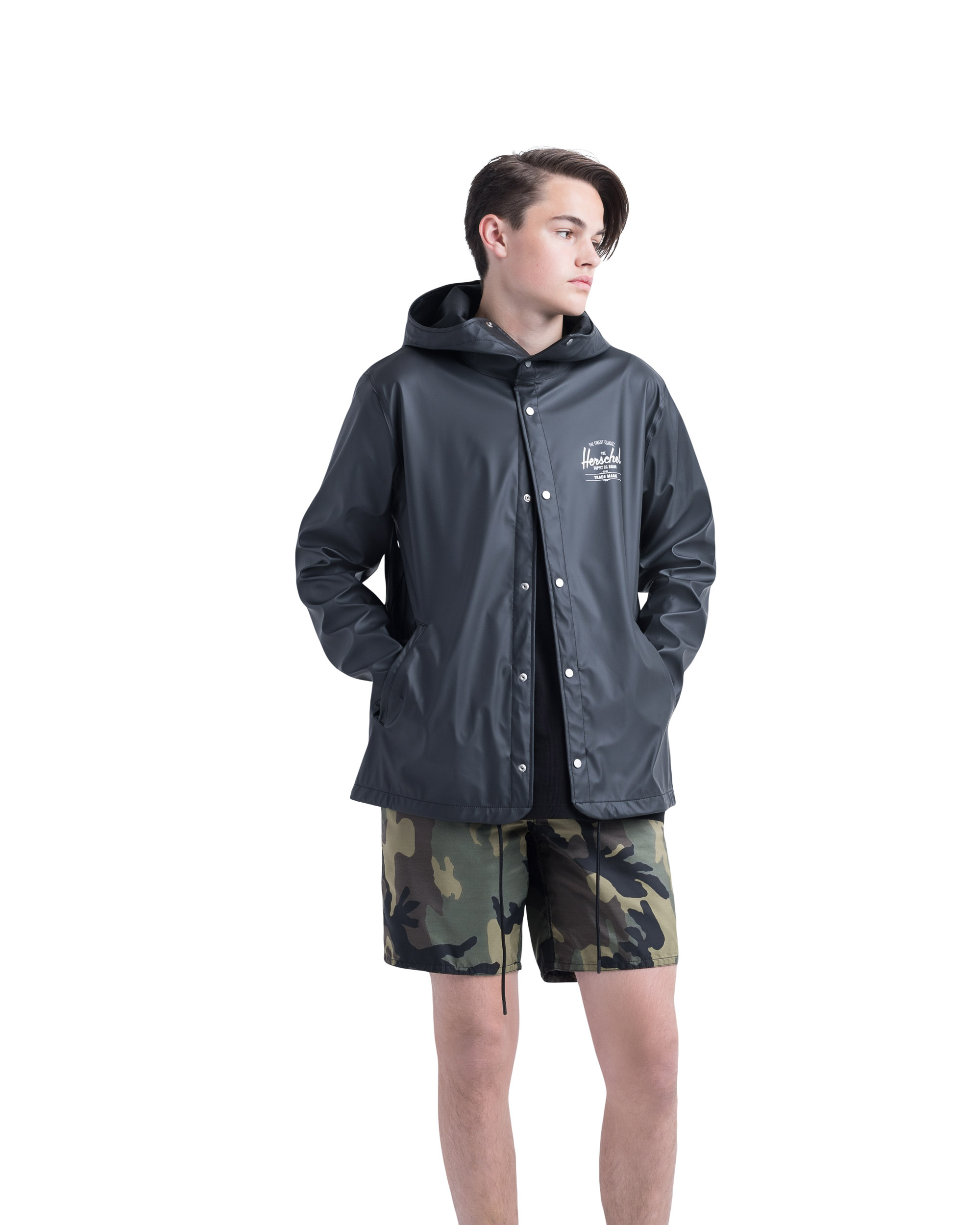 hooded coach jacket