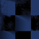 Stencil Checker Sodalite Blue