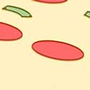 Herschel Pizza Bag Charm - Pepperoni